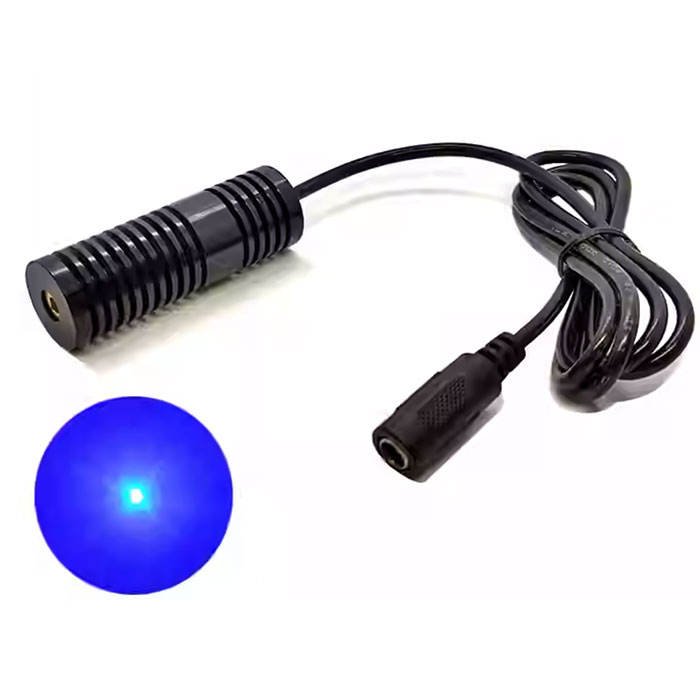 450nm 30mW~100mW Blue Laser Diode Module Dot Focus Adjustable Φ20X60mm